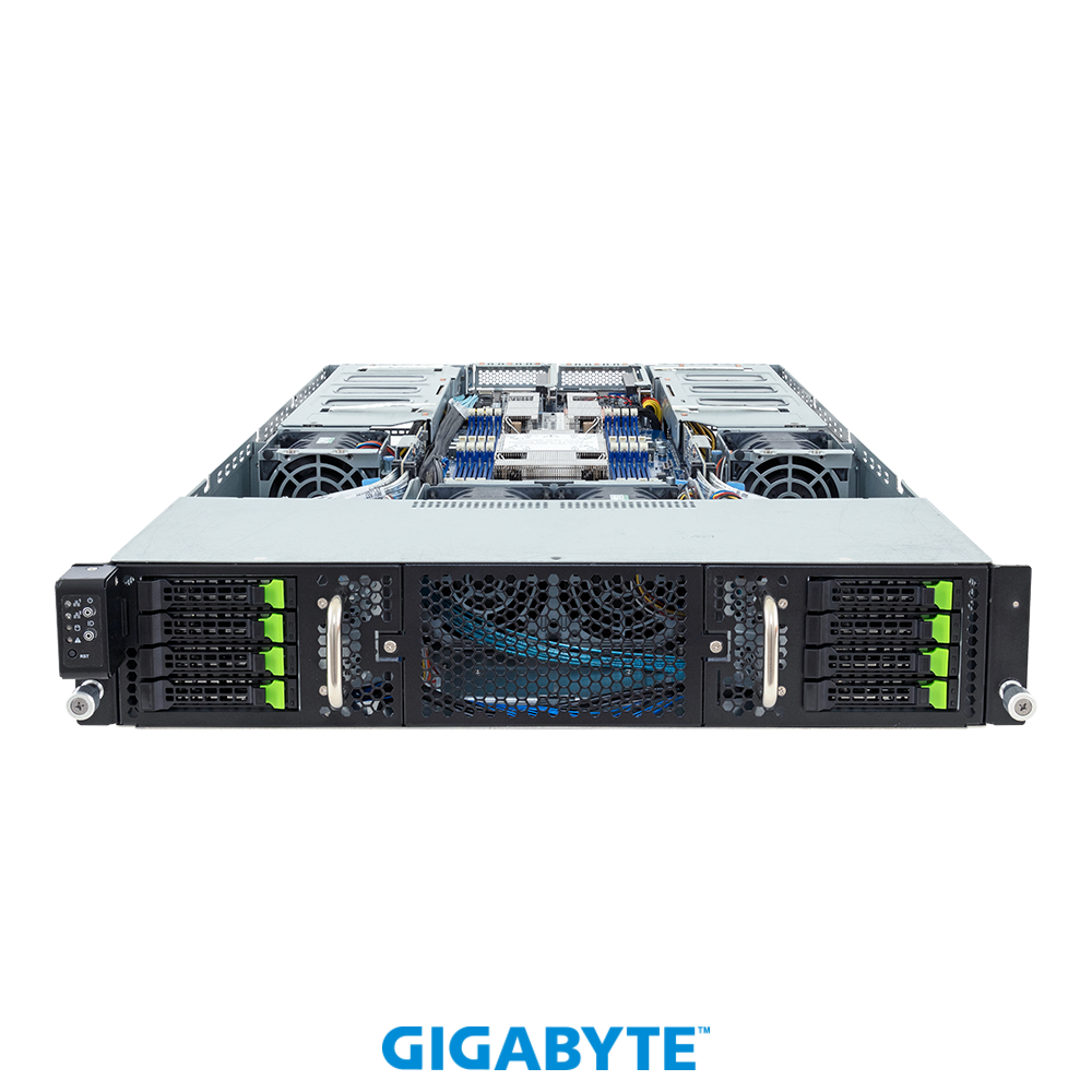 Gigabyte server G293-S46_rev.AAM1 front view